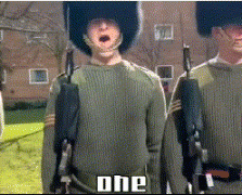 英式阅兵是什么意思？one two three four谐音梗