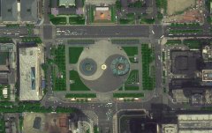 成都天府广场太极阴阳鱼图为什么反了？