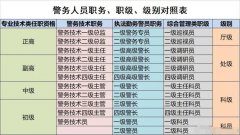 4级警长什么级别，四级警长工资待遇介绍
