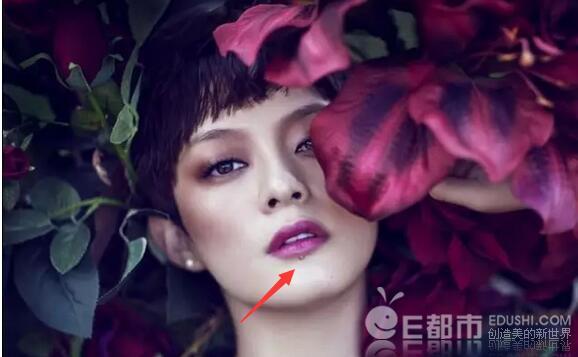 孙俪的痣