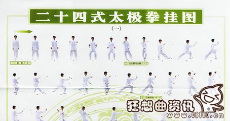 二十四式简化太极拳拳谱图,二十四式简化太极拳口令是什么