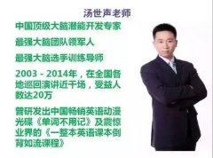 汤世声最强大脑记忆法揭秘，汤世声的教学学习视频